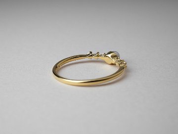 K18 パール ダイヤモンド リング rpa1975822の画像