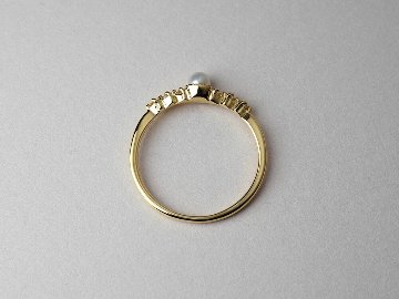 K18 パール ダイヤモンド リング rpa1975822の画像