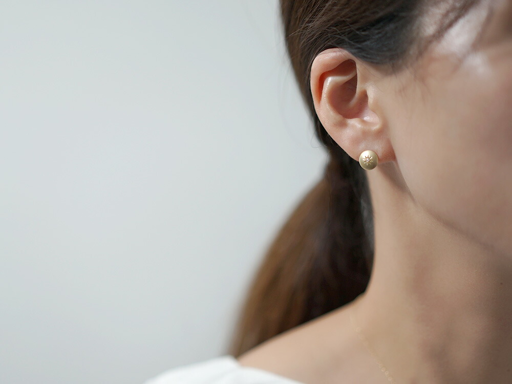 K18 ダイヤモンド ソル ピアス rph48987523の画像