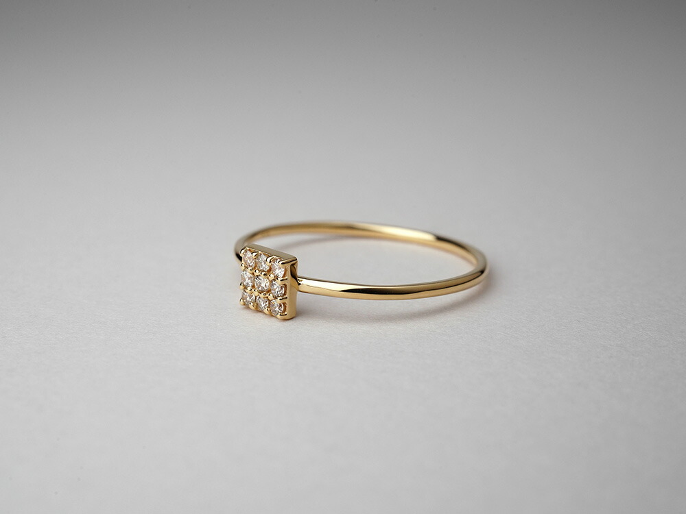 K18 ダイヤモンド カレ リング rph38456222の画像