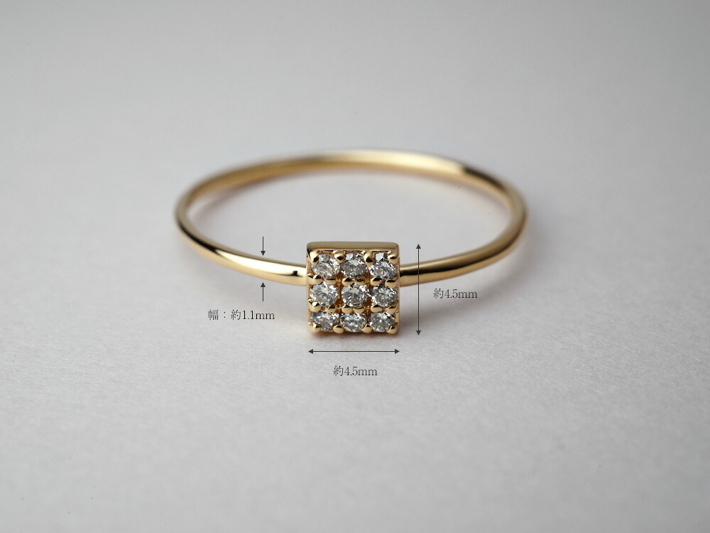 K18 ダイヤモンド カレ リング rph38456222の画像