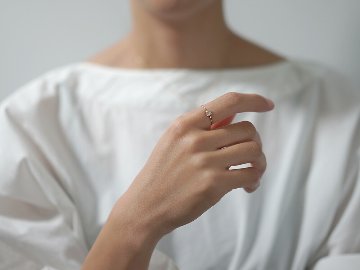 K18 ダイヤモンド カレ リング rph38456222の画像