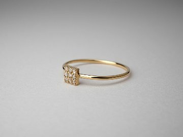 K18 ダイヤモンド カレ リング rph38456222の画像