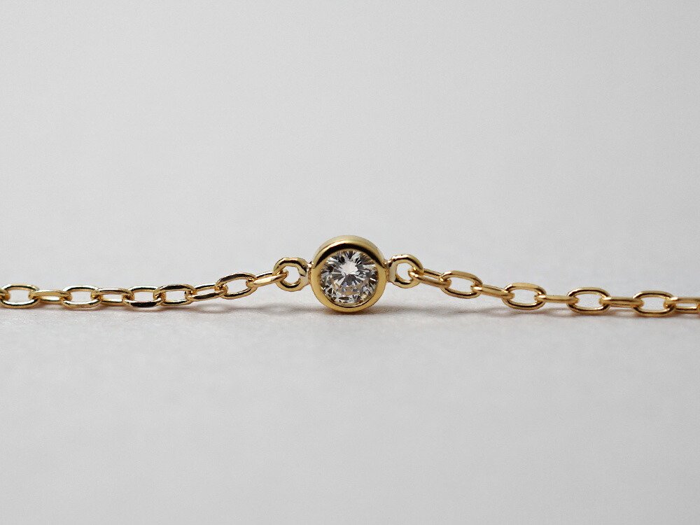 K18 ダイヤモンド ブレスレット 0.15ct The pavilion rpaub824の画像