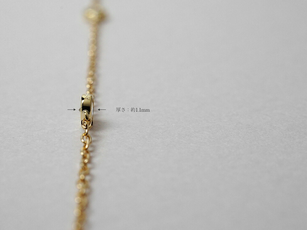 K18 ダイヤモンド ブレスレット 0.15ct The pavilion rpaub824の画像