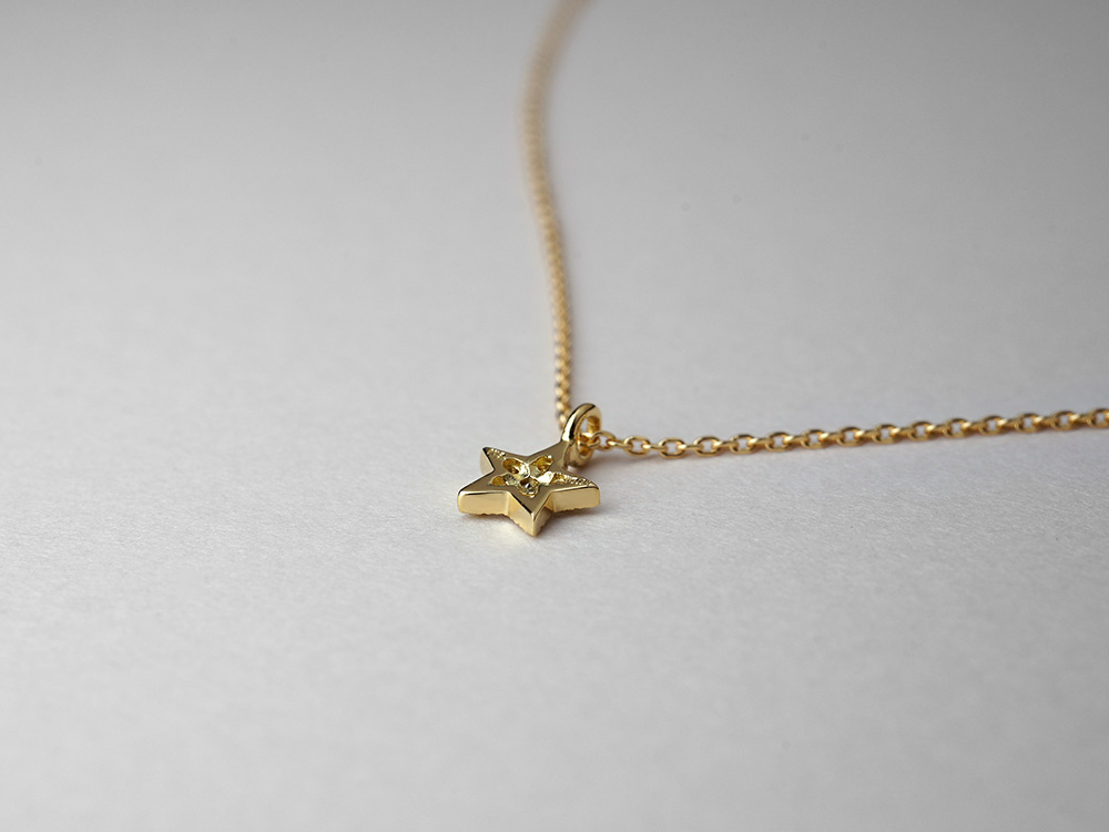 スピカ　☆プロフ必読☆ K18 ピアス&14kgfネックレス K18 スピカ ダイヤモンド ネックレス