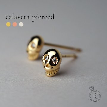 K18 ダイヤモンド ピアス カラベラ rpaub12123の画像