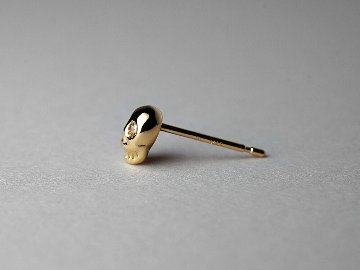K18 ダイヤモンド ピアス カラベラ rpaub12123の画像