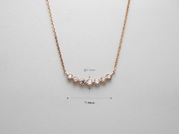 K18 セブン ダイヤモンド ネックレス 0.3ct rpg032032016721の画像