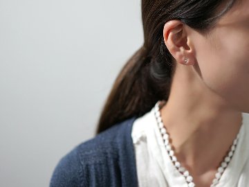 K18 ダイヤモンド スタッド ピアス 0.04ct rpa1900523の画像