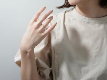 K18 アグライア ダイヤモンド ピンキーリング rph25949822の画像