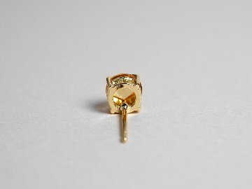 K18 シトリン ローズカット ピアス rpacp1789c23の画像