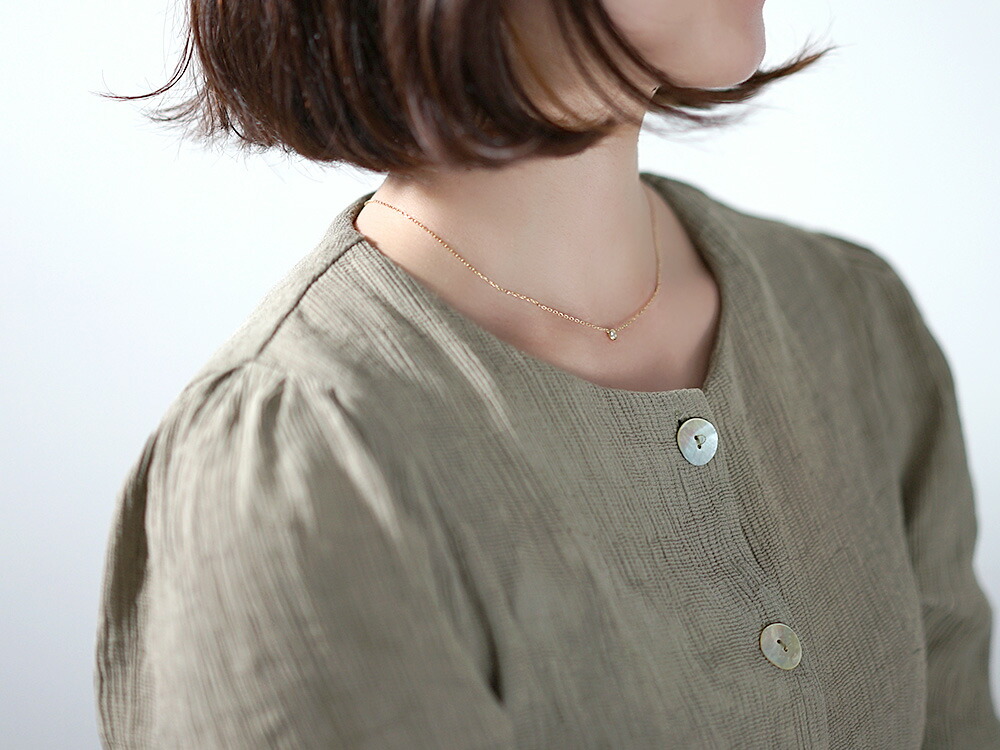 K18 ダイヤモンド ネックレス 0.1ct The pavilion rpaub621の画像