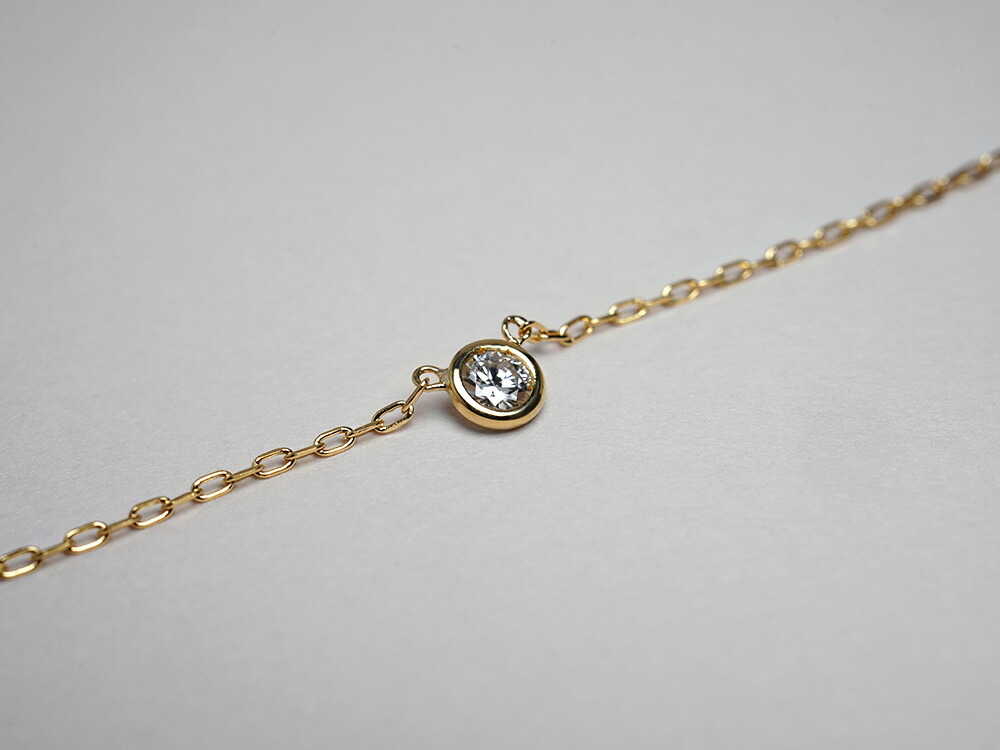 K18 ダイヤモンド ネックレス 0.1ct The pavilion rpaub621の画像