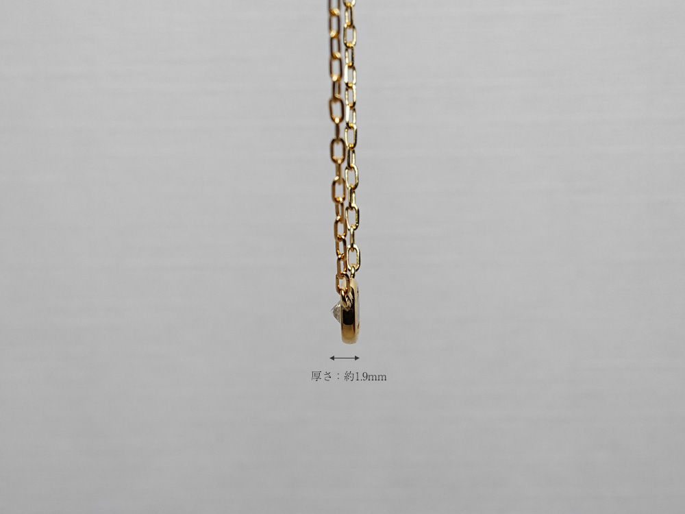 K18 ダイヤモンド ネックレス 0.1ct The pavilion rpaub621の画像