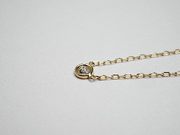 K18 ダイヤモンド ネックレス 0.1ct The pavilion rpaub621の画像
