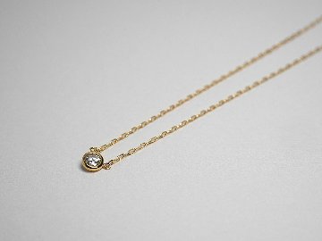 K18 ダイヤモンド ネックレス 0.1ct The pavilion rpaub621の画像