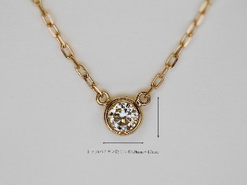 K18 ダイヤモンド ネックレス 0.1ct The pavilion rpaub621の画像