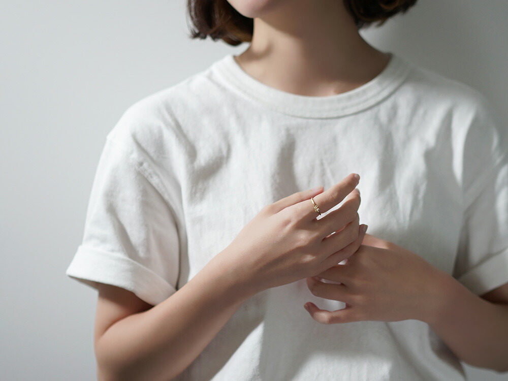 K18 ダイヤモンド イニシャル リング rpa3084522の画像