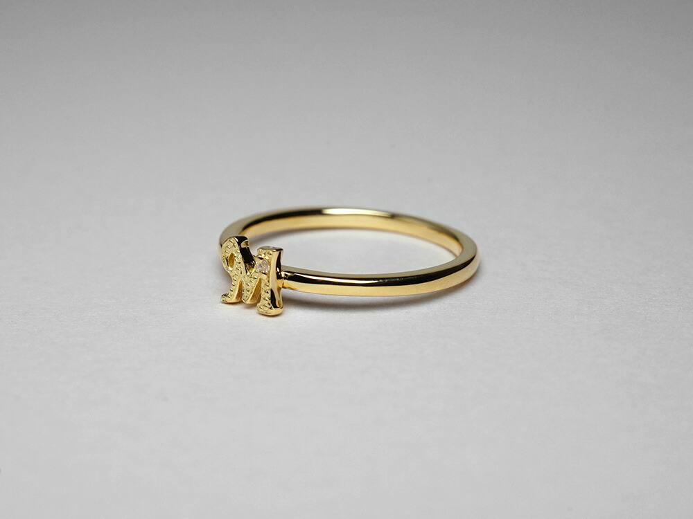 K18 ダイヤモンド イニシャル リング rpa3084522の画像