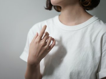 K18 ダイヤモンド イニシャル リング rpa3084522の画像