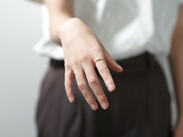 K18 ダイヤモンド イニシャル リング rpa3084522の画像