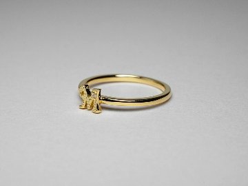 K18 ダイヤモンド イニシャル リング rpa3084522の画像