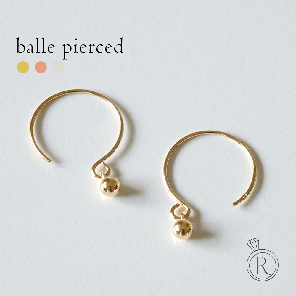 K18 バール ピアス rph43581823の画像