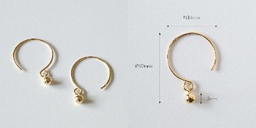 K18 バール ピアス rph43581823の画像