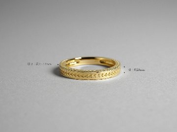 K18 麦穂 リング  rpa1964022の画像
