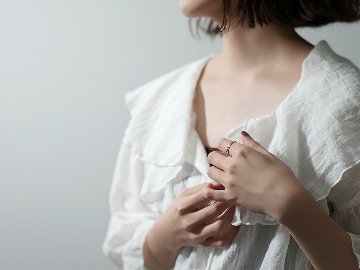 K18 ダイヤモンド フェザー リング rpa1946522の画像
