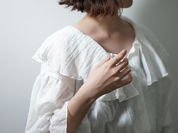 K18 ダイヤモンド フェザー リング rpa1946522の画像