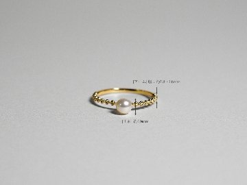 K18 パール バブル リング rpa3003022の画像