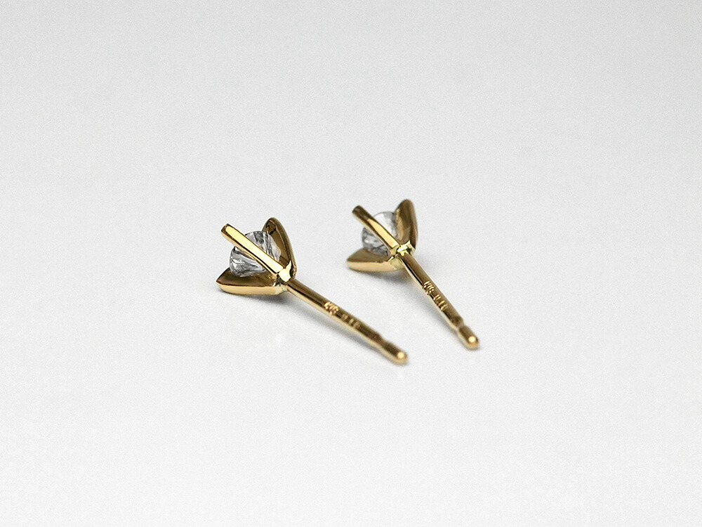 K18 ジュネス ダイヤモンド ピアス 0.1ct rpaub2023の画像