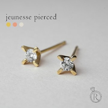 K18 ジュネス ダイヤモンド ピアス 0.1ct rpaub2023の画像