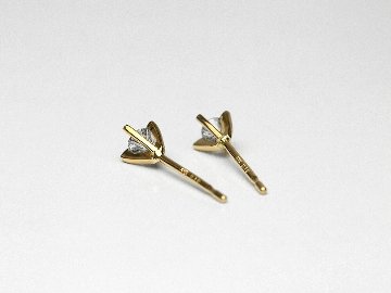 K18 ジュネス ダイヤモンド ピアス 0.1ct rpaub2023の画像