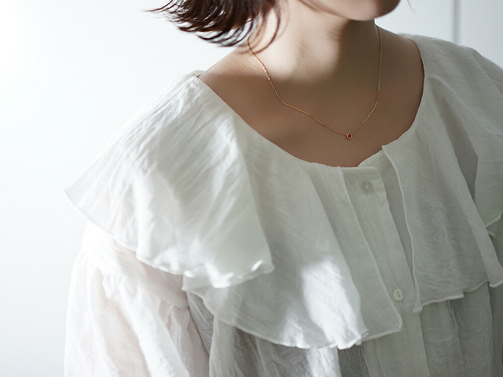 K18 ルビー ネックレス The pavilion rpaub6r21の画像
