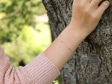 K18 プティ ポワ ブレスレット rph75023024の画像