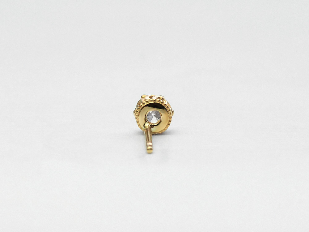 K18 クラウン ダイヤモンド ピアス 0.2ct rph46528923の画像