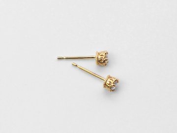 K18 クラウン ダイヤモンド ピアス 0.2ct rph46528923の画像