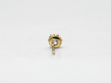 K18 クラウン ダイヤモンド ピアス 0.2ct rph46528923の画像