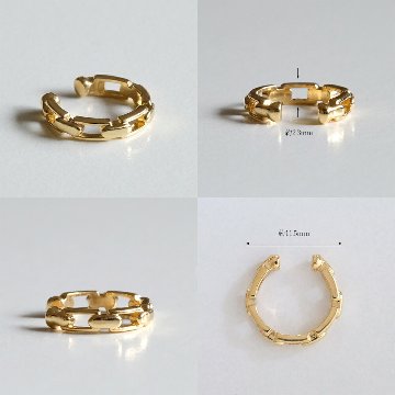 【片耳販売】 K18 チェーン イヤーカフ rph55573223の画像