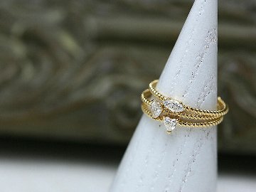 K18 オーバル ダイヤモンド リング rph28875722の画像