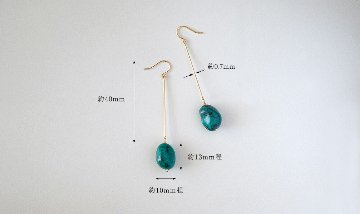 K18 ダングル ピアス rph43541023の画像