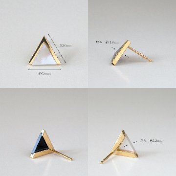 K18 ピラミッド ピアス rph43540423の画像