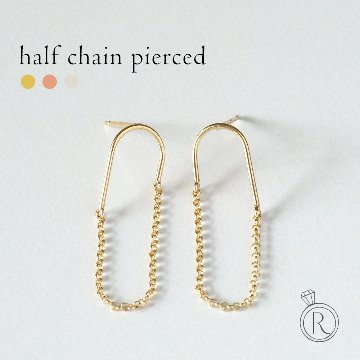 K18 ハーフ チェーンピアス rph43544323の画像