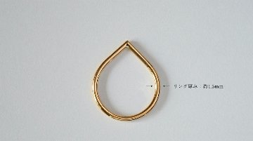 K18 shizuku リング rph26474822の画像