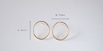 K18 エリプス ピアス rph46999523の画像