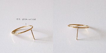 K18 エリプス ピアス rph46999523の画像