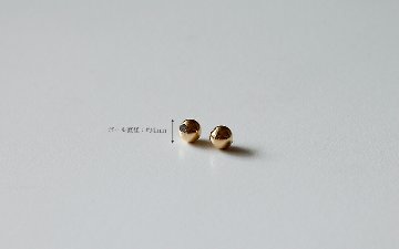 K18 ボール ピアスキャッチ 4mm rpaub9723の画像